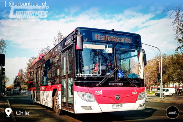 Foton AUV Buses in Chile