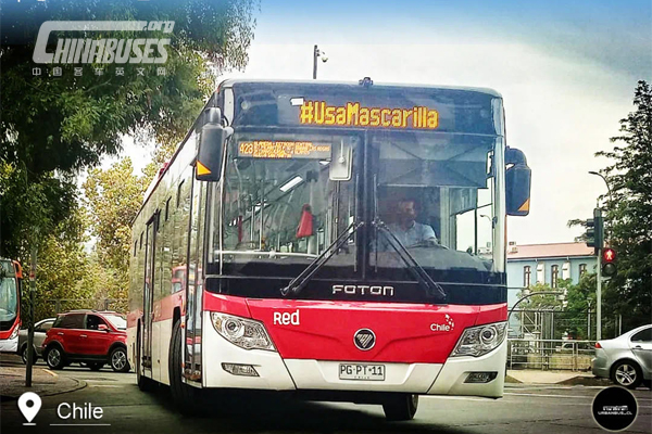 Foton AUV Buses in Chile