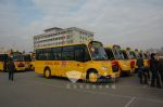 Zhongtong school buses serve the kindergarten in Gansu ...
