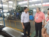 Visiting assembly plant