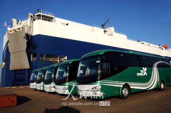 206 Units Yutong Buses Shipped at Lianyungang to Kuwait