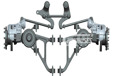 GK Low floor independent suspension front axle BFA 80I