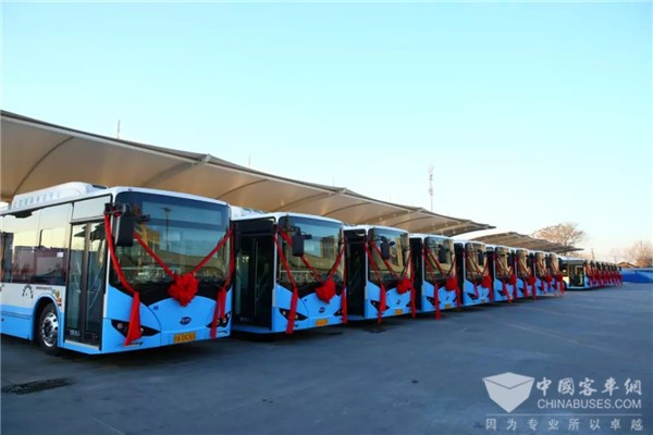 350 Units BYD Electric City Buses Start Operation in Beijing
