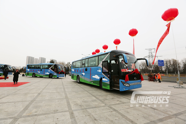 King Long Delivers 75 Coaches to Ulan Muqir Troupes