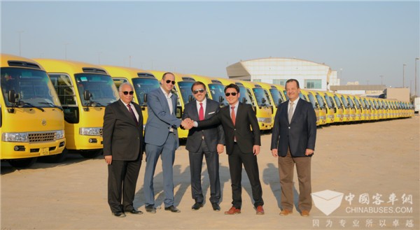 375 Units Golden Dragon School Buses Started Operation in Kuwait