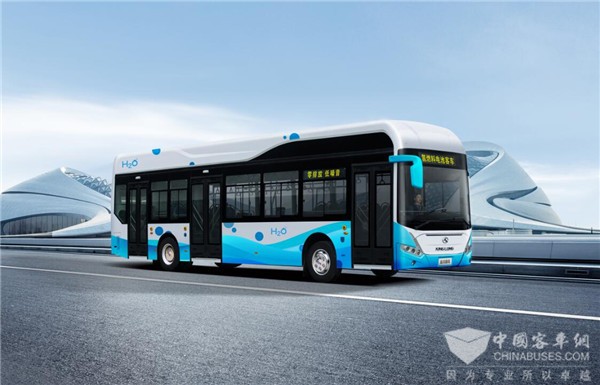 King Long Rolls Out a 12-meter Hydrogen Fuel Cell City Bus