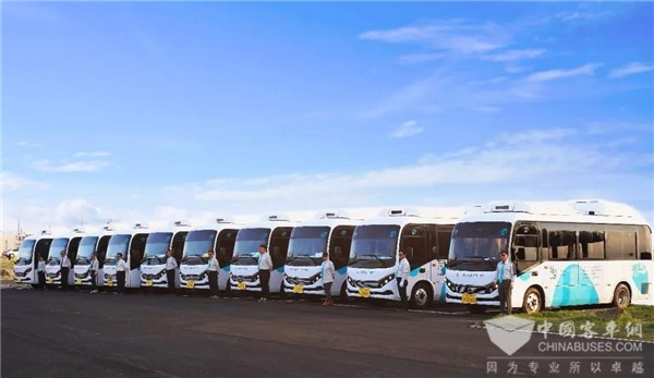 20 Units BYD Electric Buses Start Operation in Cheju