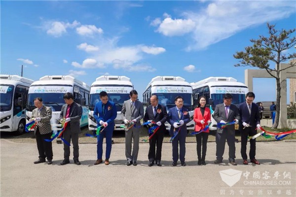 20 Units BYD Electric Buses Start Operation in Cheju