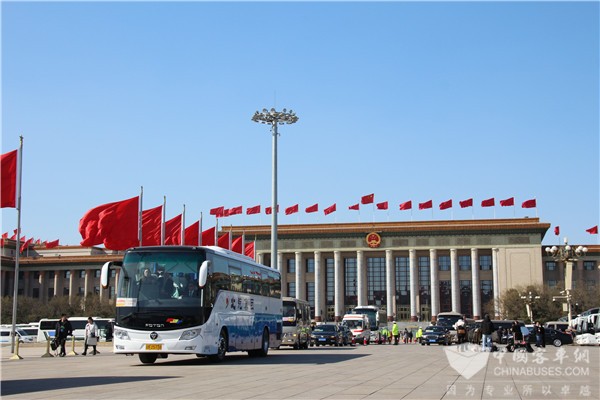 Foton AUV New Energy Buses Make Their Debut at China’s Two Sessions
