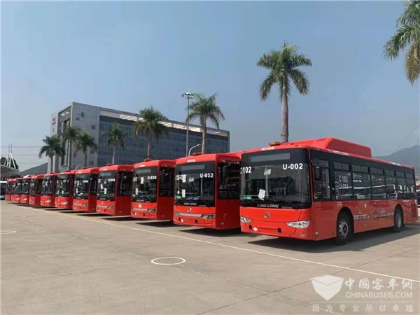 King Long China exports CNG Buses Equipped with Allison Automatics to Guadalajara City in Mexico