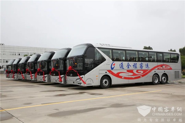 King Long Delivers 20 Units XMQ6135QY Buses to Tianjin Customer for Operation