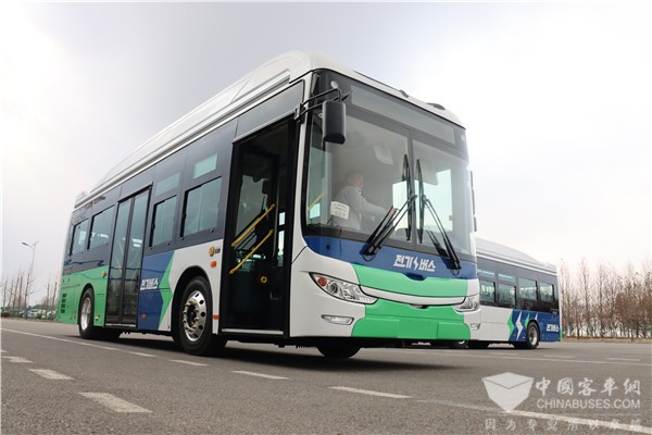 The 100th Unit Huanghai New Energy Bus to Arrive in South Korea for Operation