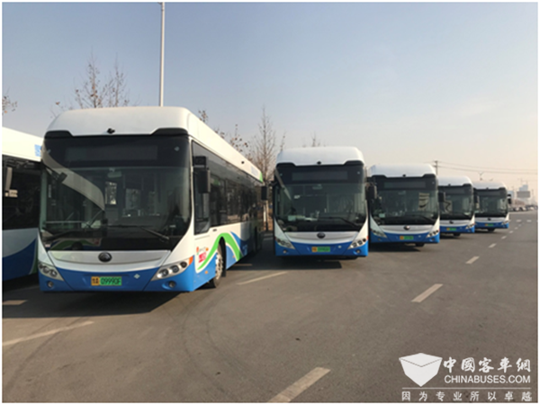 140 Units Hydrogen Fuel Cell City Buses Arrive in Zhangjiakou for Operation