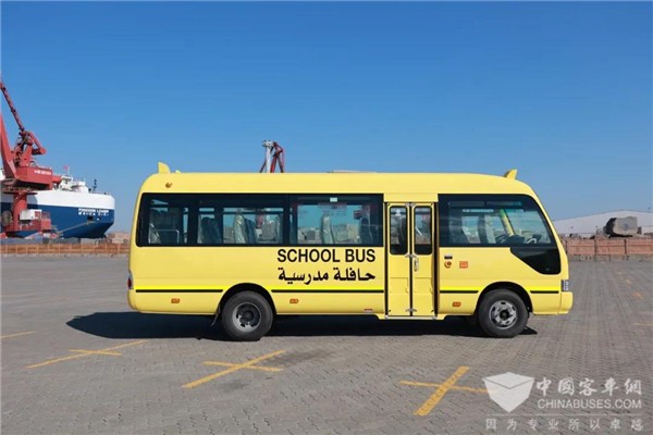 King Long Exports 71 Units 7-meter School Buses to UAE