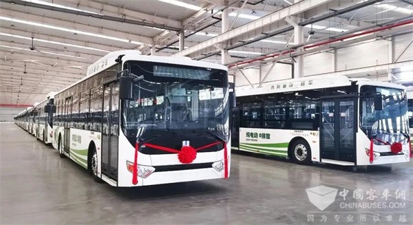 50 Units Geely Farizon Buses Arrive in Shangrao for Operation