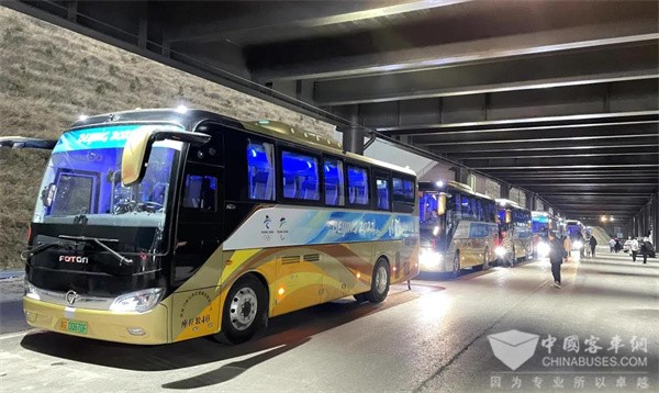 Foton AUV Hydrogen Fuel Cell Buses Accomplish Transportation Tasks in Zhangjiakou