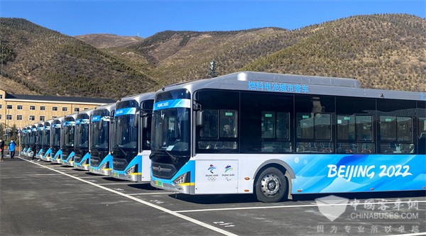 40 Units Zhongtong Hydrogen Fuel Cell Buses Ready to Serve Winter Olympic Games in Zhangjiakou