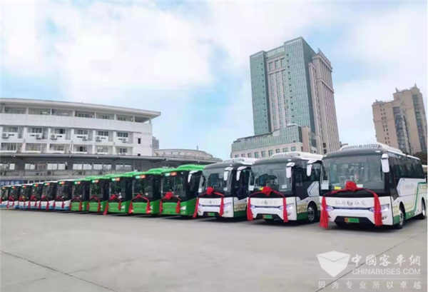 32 Units Golden Dragon New Energy City Buses Start Operation in Xianyou