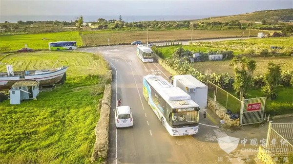 Foton AUV Electric Buses Start Operation in Malta