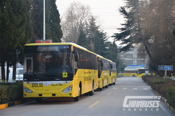 Changan SC6108 Kaicene School Bus for UAE Completes Production