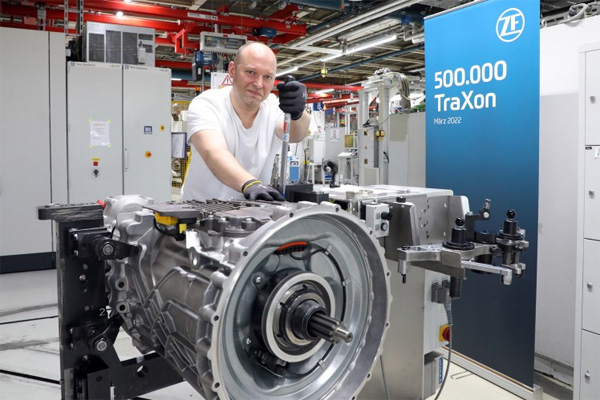 ZF Celebrates 500,000th TraXon Transmission System Produced in Friedrichshafen 