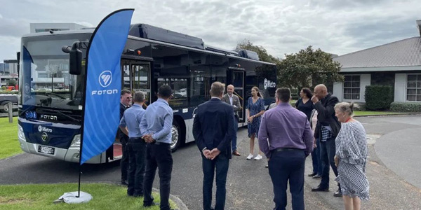Foton Electric City Bus Starts Operation in New Zealand