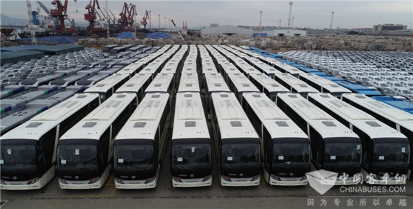 100 Units King Long Luxury Coaches Embark on Their Journey to Saudi Arabia