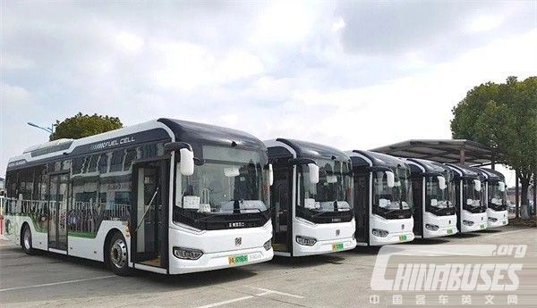 Sunwin Hydrogen Fuel Cell City Buses Start Operation in Qingpu