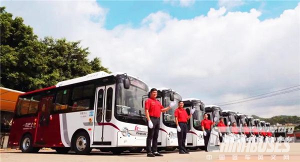 41 Units Ankai G6 Electric Mini-Buses Arrive in Guangzhou for Operation