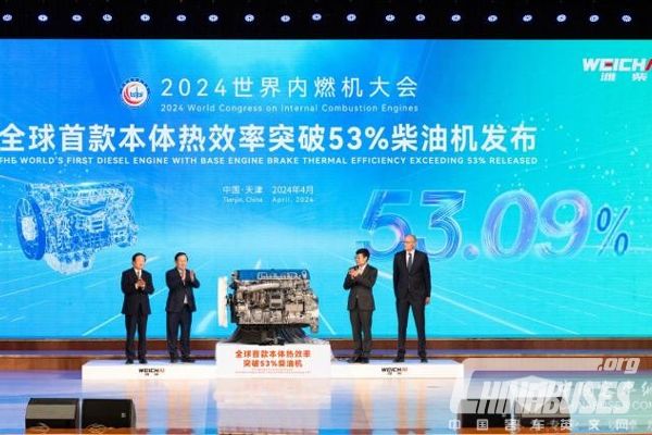 Weichai Once Again Pushes the Limits of Diesel Engine Thermal Efficiency to 53.09%!