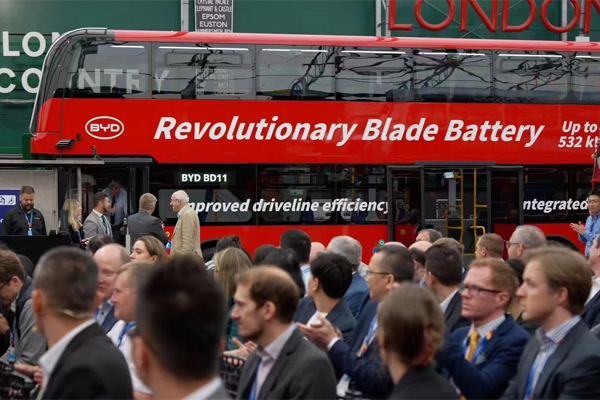 BYD BD11 Electric Double-Decker Bus Debuts Globally in London