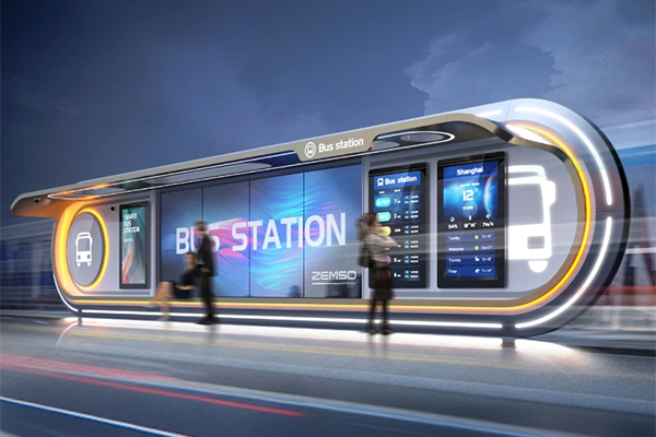 Zemso AI-Powered Smart Multifunctional Bus Shelter ZEMSO-HCT-0001