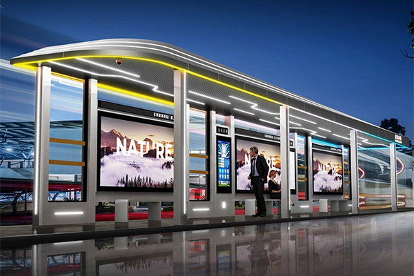 Zemso Smart City Metal Bus Shelter-ZEMSO-HCT-0062