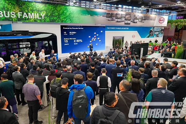 BYD Showcases Its All-New Electric Bus Family at Busworld Europe 2025