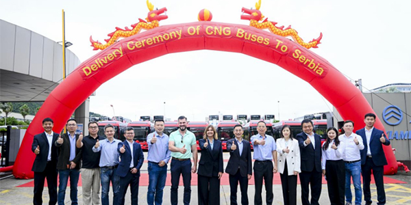 36 Golden Dragon Natural Gas Buses Exported to Serbia