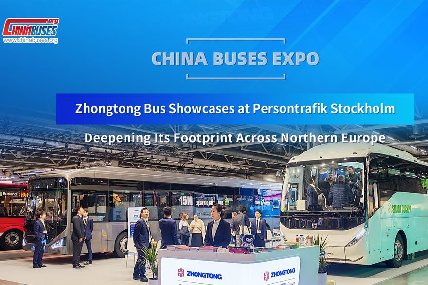 Zhongtong Bus Showcases at Persontrafik Stockholm