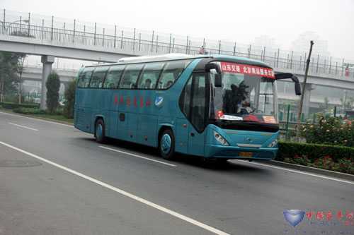 Youngman buses serveing Beijing Olympic Games 