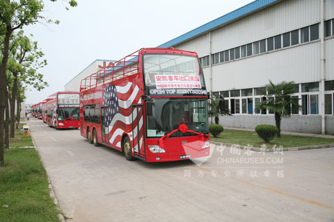 Ankai Luxury Buses Export to America for the first time