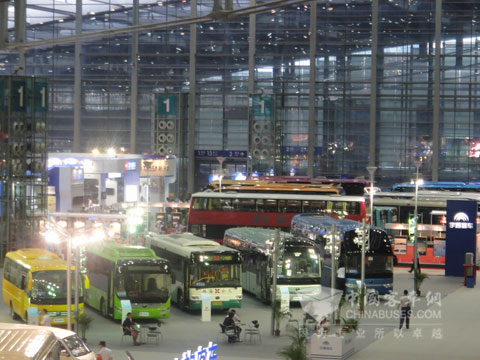 Yutong buses show in Shenzhen 