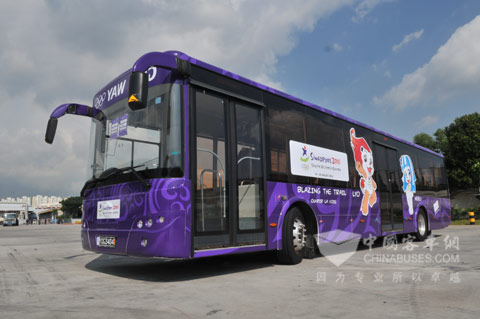 King Long Buses Serving YOG in Singapore