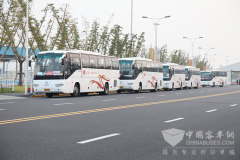 Higer buses in Expo Park