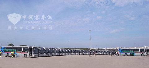 Zhongtong high class buses export to Morocco
