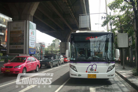 Hengtong 9.5-meter city bus in Thailand
