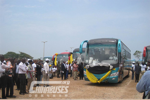 Yutong bus in Ghana