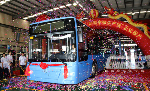 Golden Dragon city bus which exports to Finland