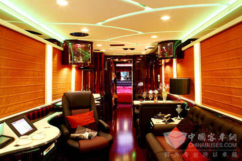 Luxury Conference Room inside Scania Higer Bus