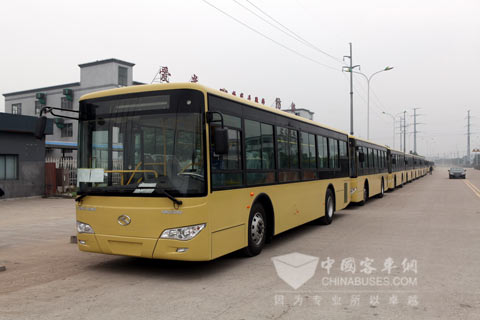100 Units of King Long Buses to Shanghai for Shipment from Shaoxing