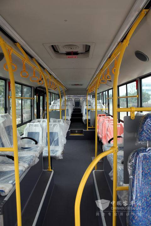Inside of King Long City Bus