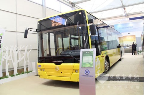 Golden Dragon at Belgium XML6125 hybrid city bus