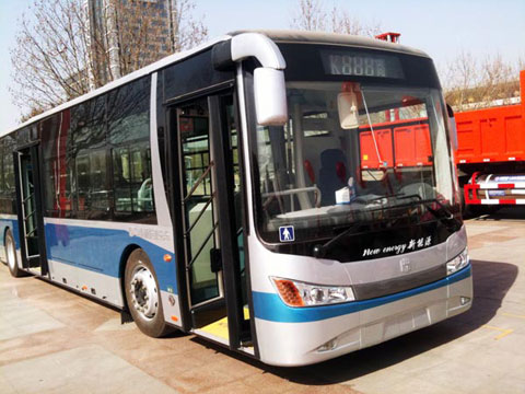 Zhongtong New Energy Bus showed in the exhibiton